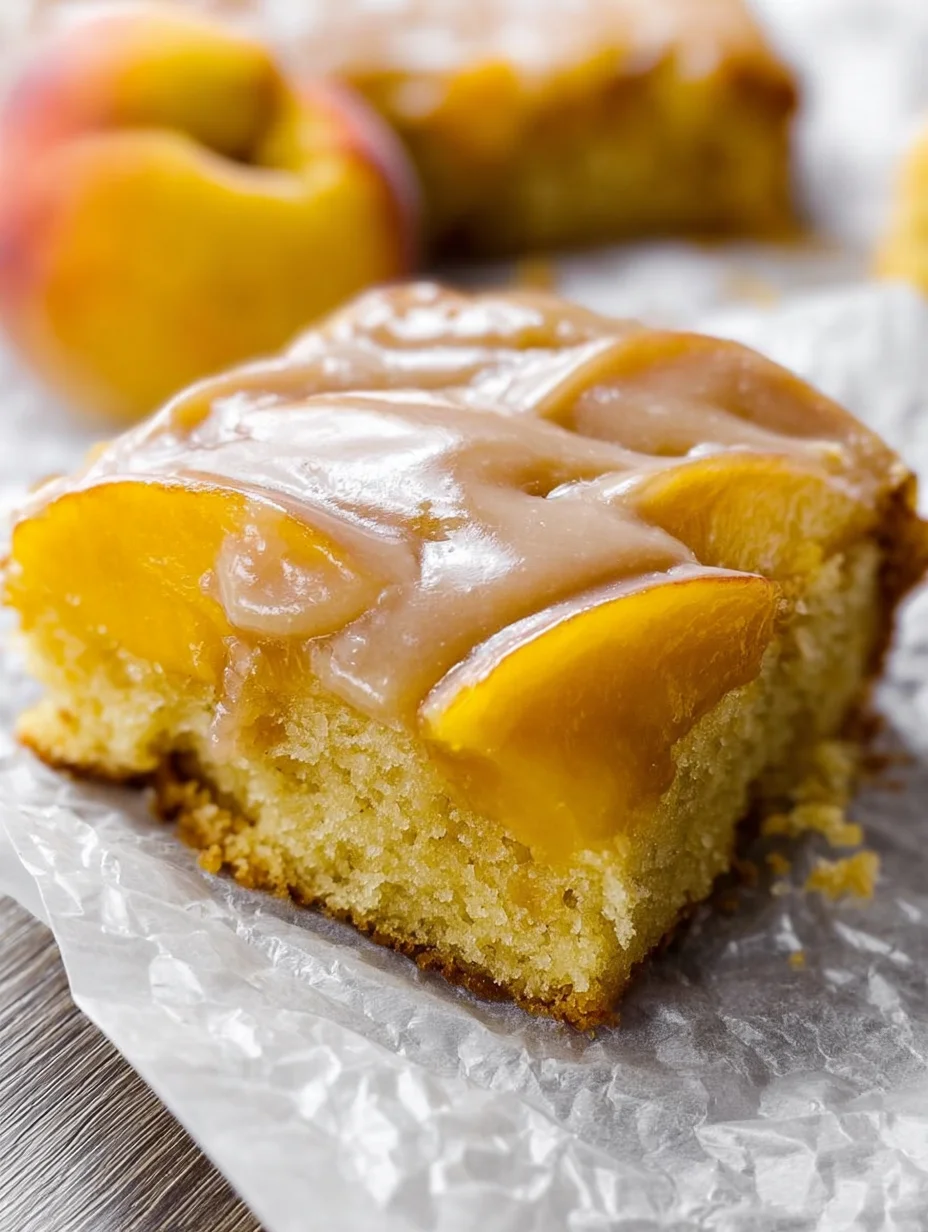 Brown Sugar Peach Cake