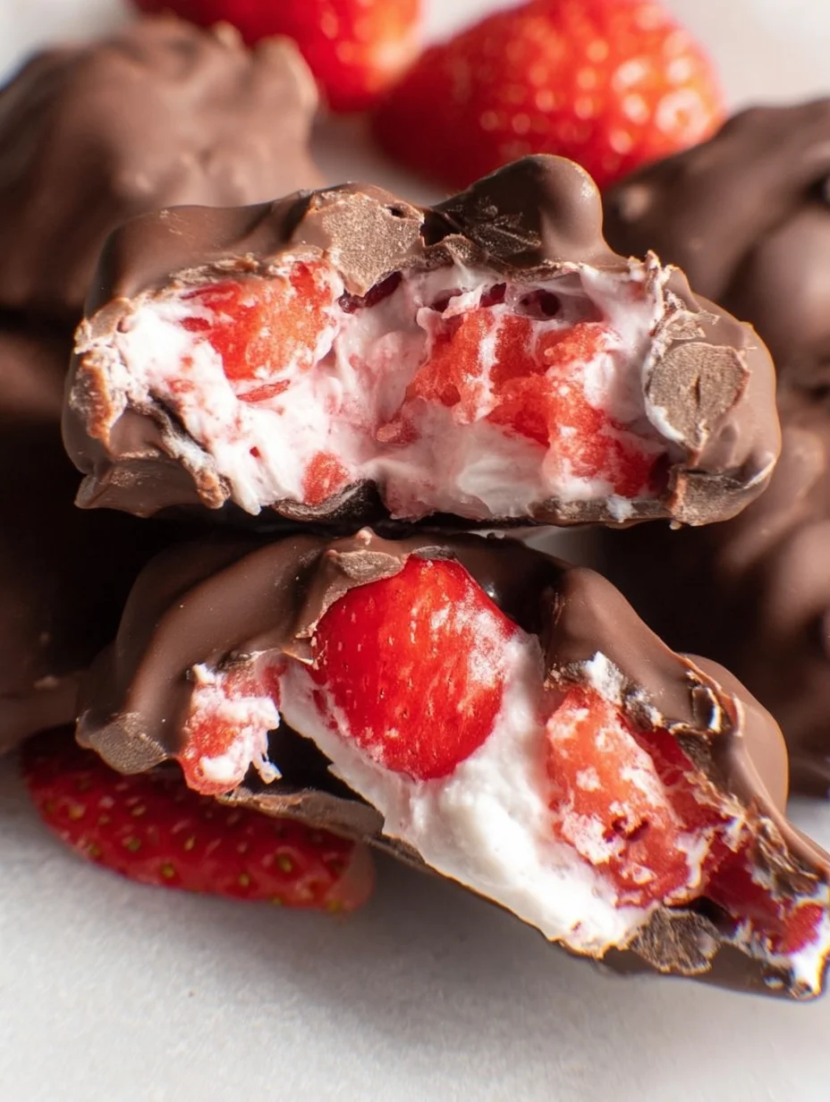 Chocolate Strawberry Yogurt Clusters