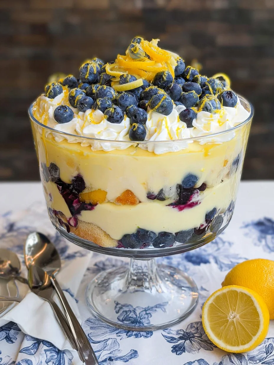 Easy Lemon Blueberry Trifle