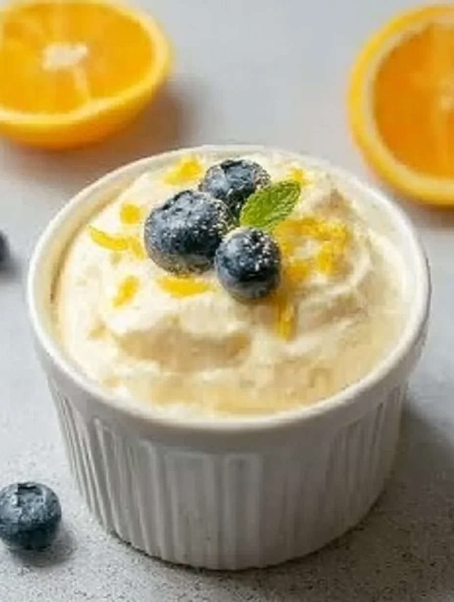 High Protein Lemon Cottage Cheese Pudding