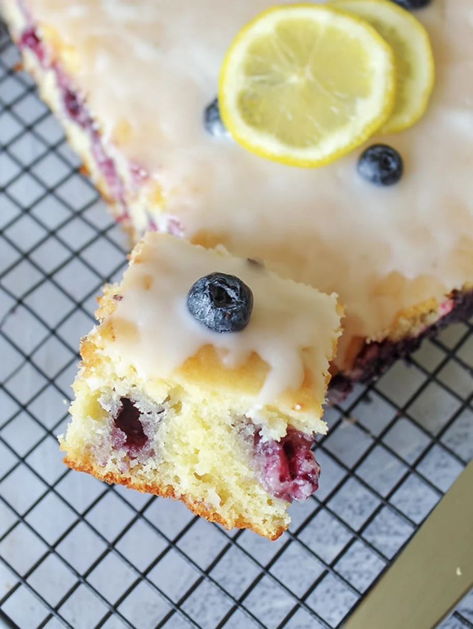 Lemon Blueberry Sheet Cake