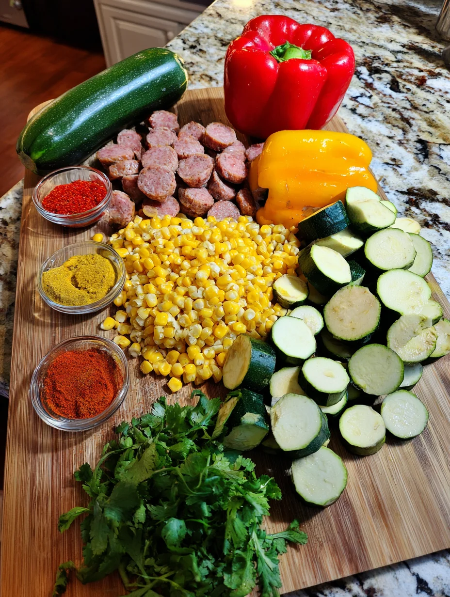 Sausage and Veggies Skillet