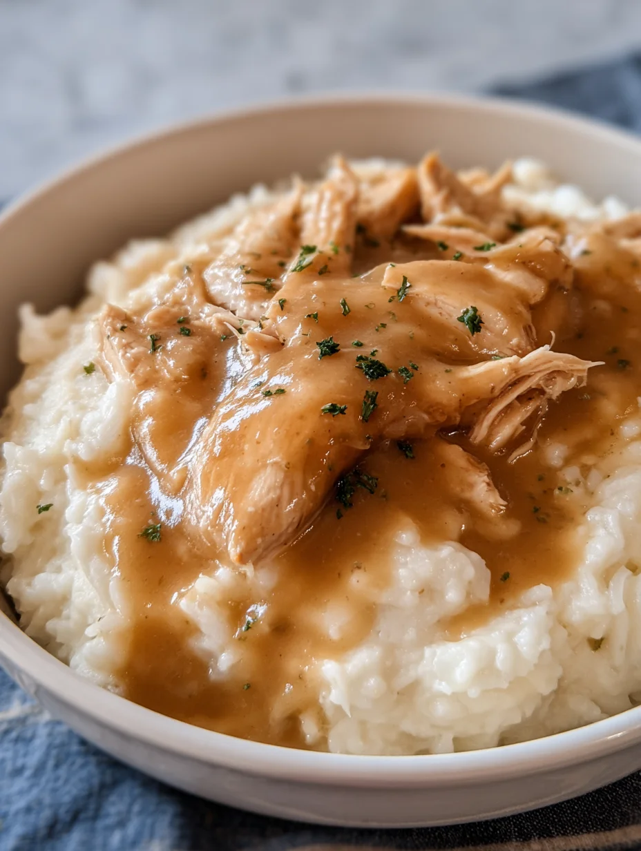 Slow Cooker Chicken and Gravy