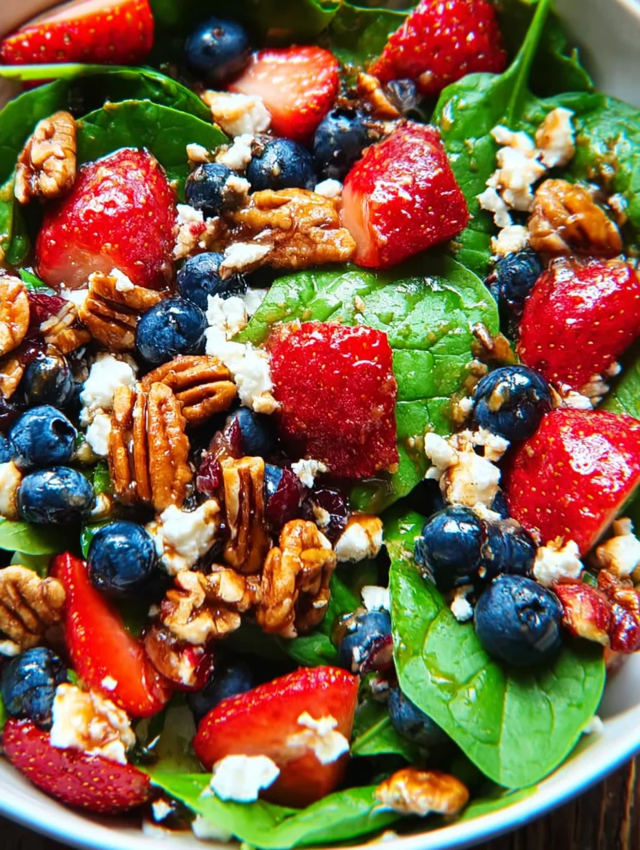 Strawberry Spinach Salad