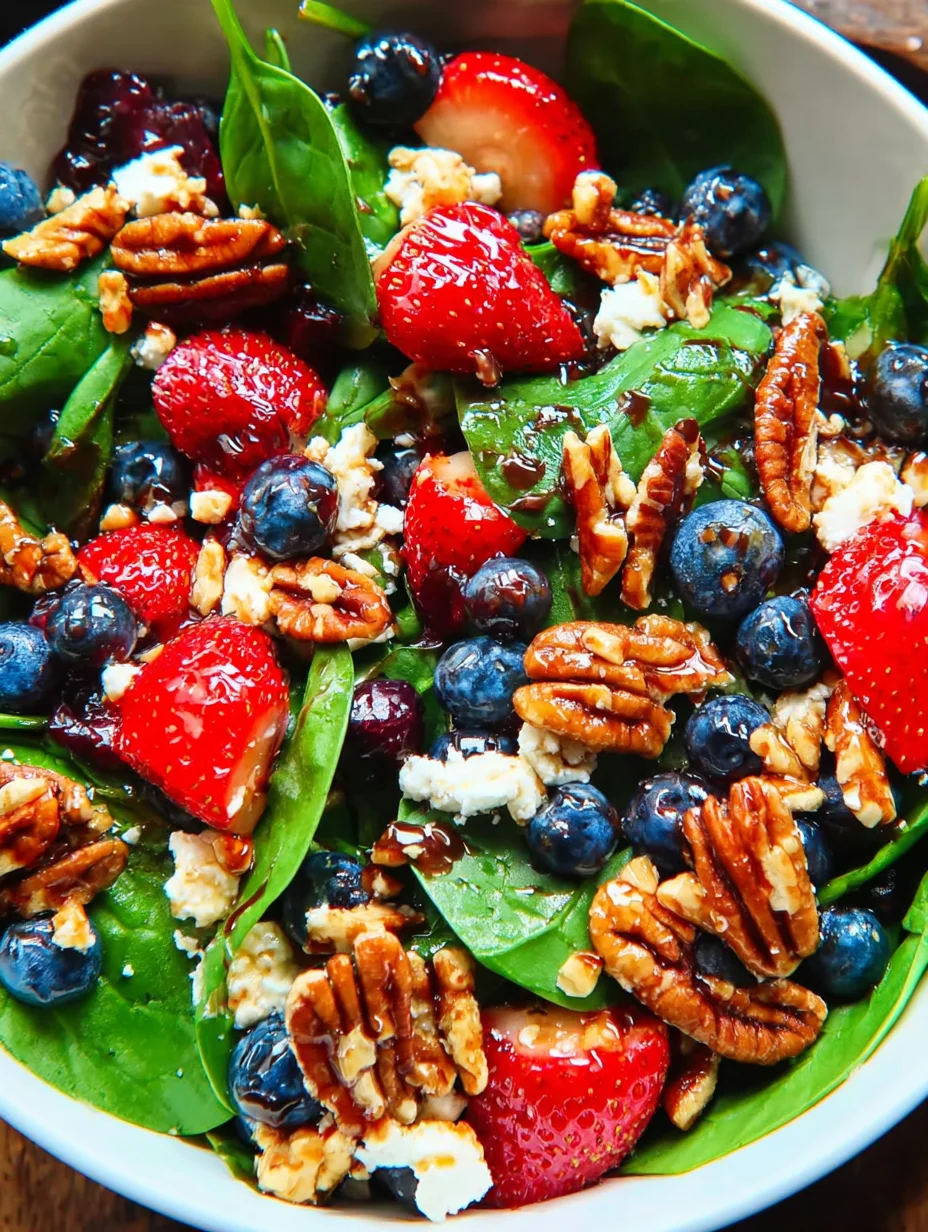 Strawberry Spinach Salad
